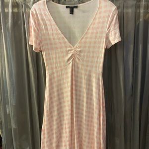 pink gingham dress
